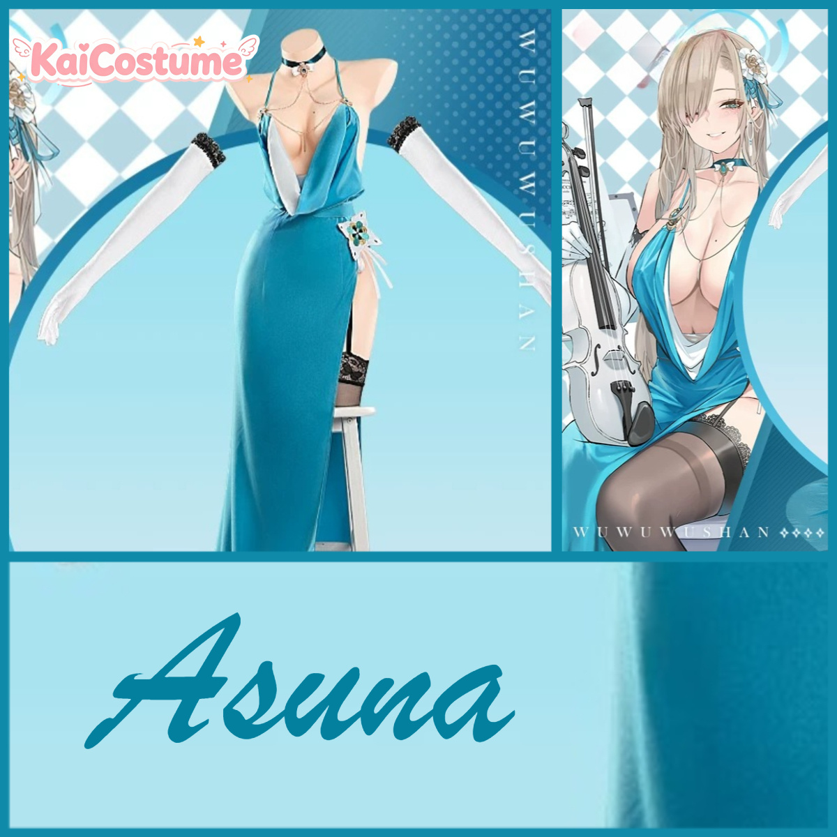 Anime Cosplay Costumes Female - Костюм для косплея Асуны из Blue