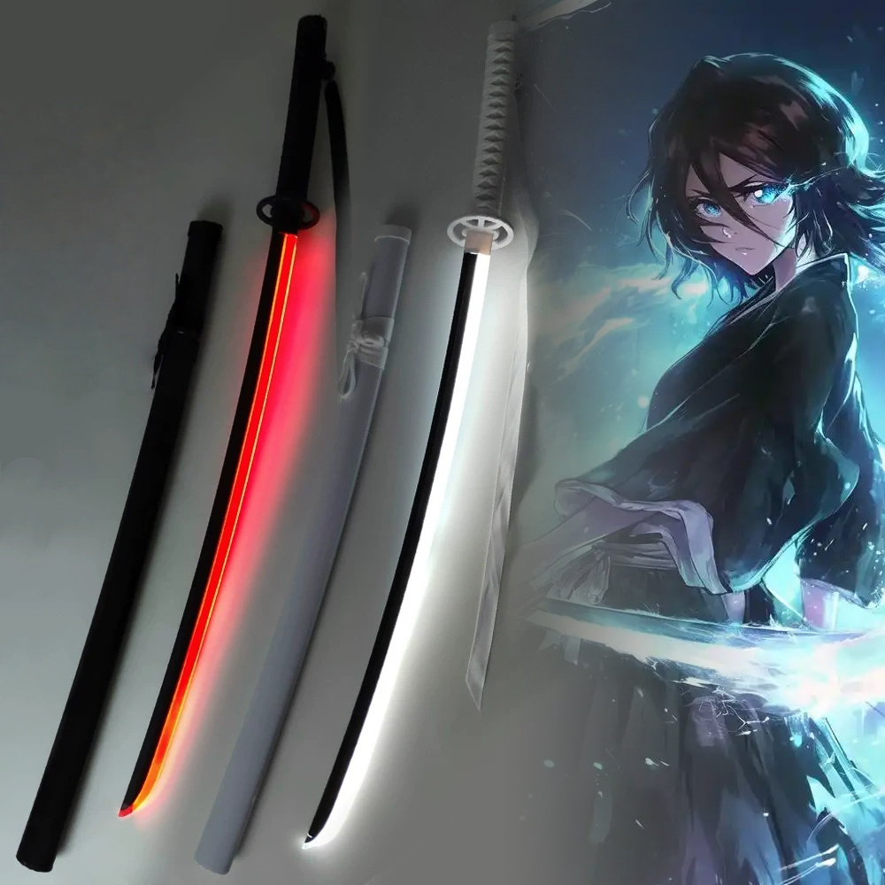 Anime Cosplay Real - 40-дюймовый светящийся отбеливатель Katana Led Light