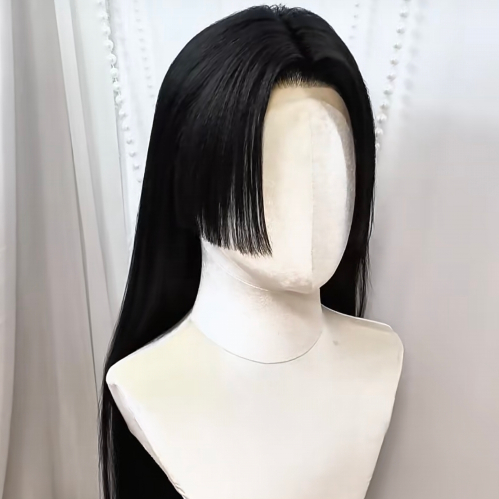 Anime Cosplay Girl With Black Hair - Парик для косплея в стиле аниме
