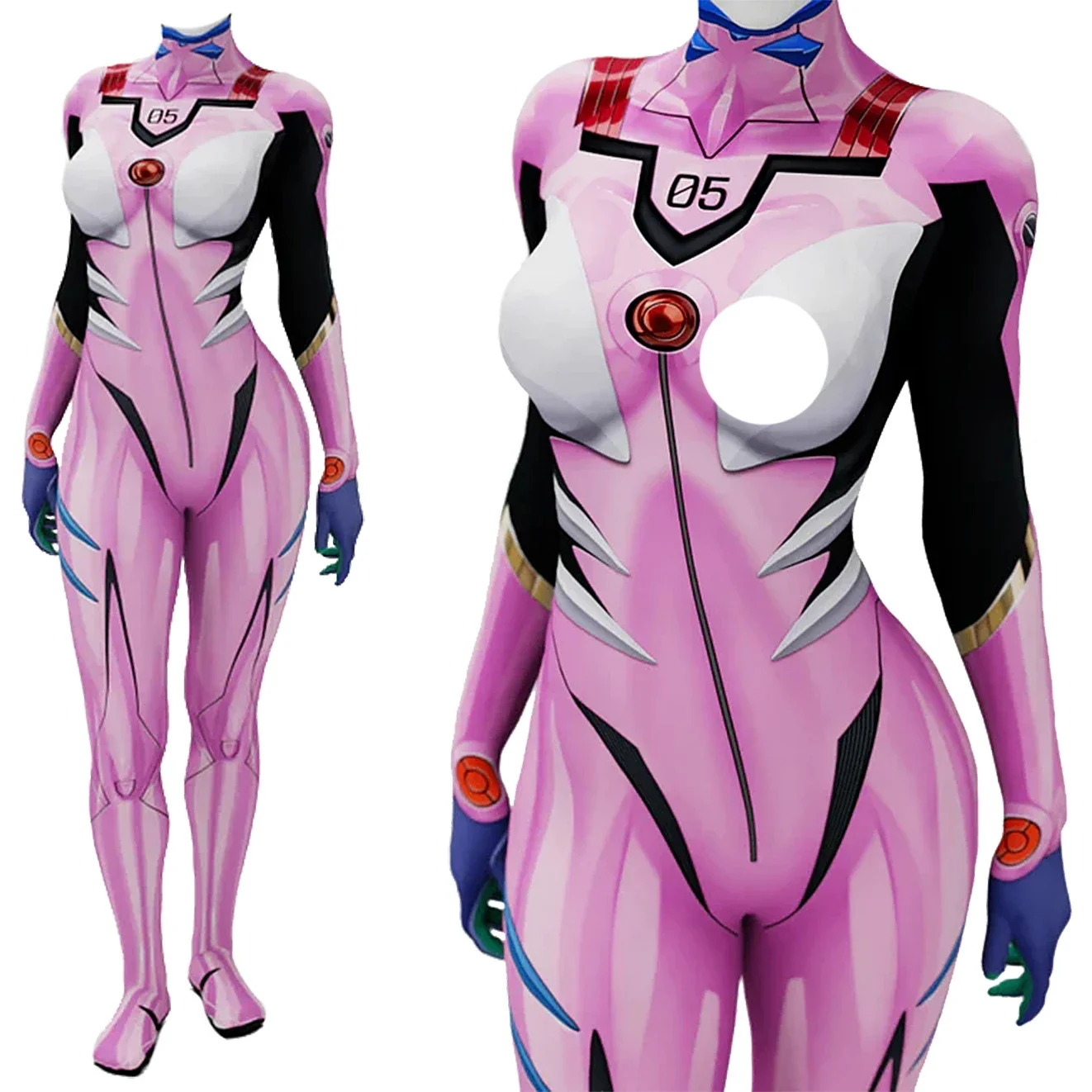 Anime Cosplay For Girls - Аниме EVA 05 Макинми Косплей Костюм