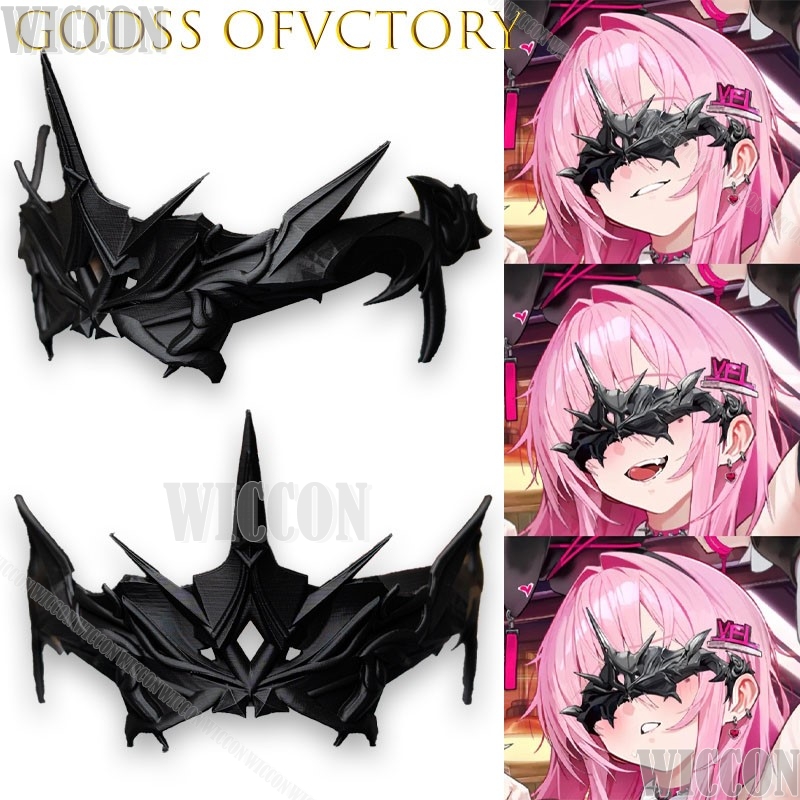 Anime Cosplay Nearby - Вельветовая маска-роликонька VicGodd для косплея, головной
