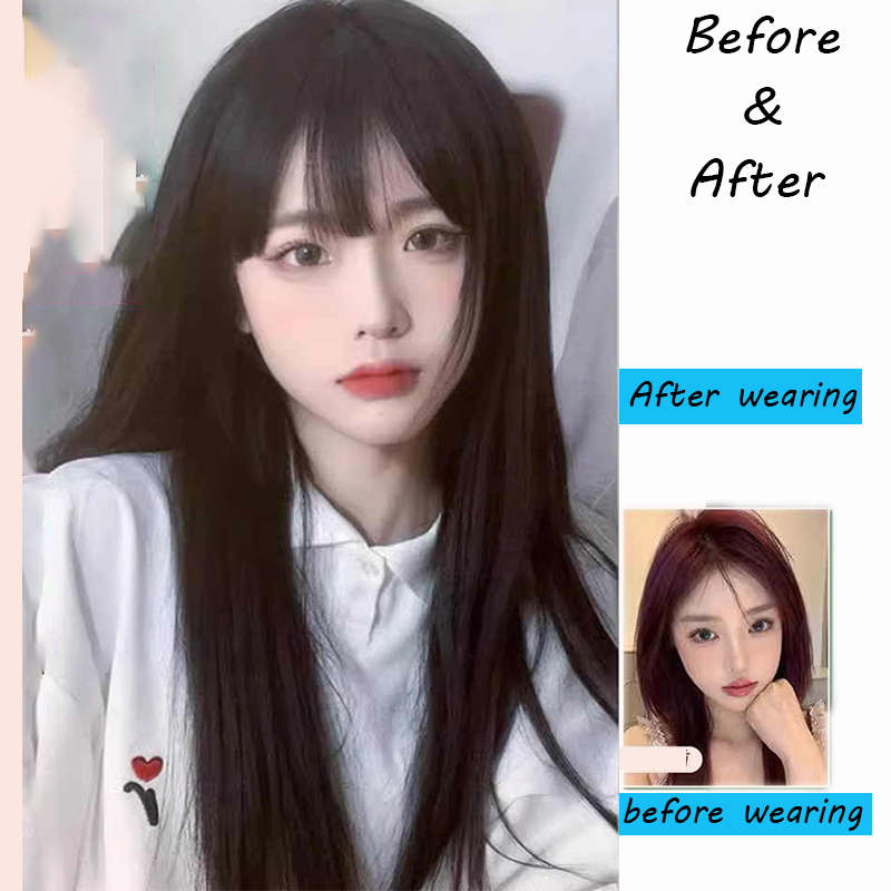 Синтетический корейский черный – обзор и цена Anime Cosplay Girl With Black Hair