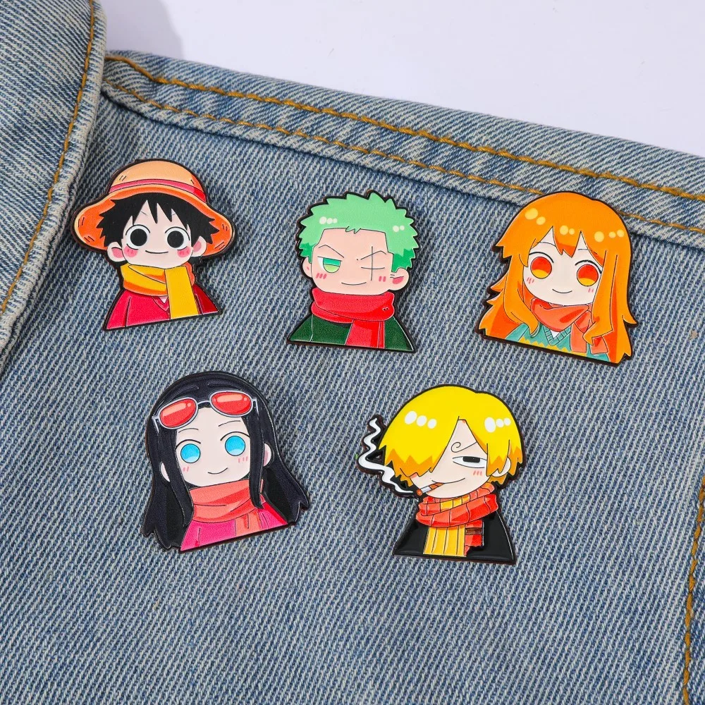 Набор из 5 милых аниме-брошей: – обзор и цена Anime Cosplay One Piece
