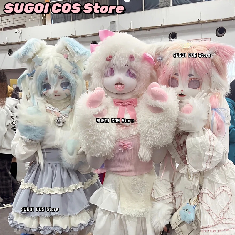 aBcSCS*Fursuit Head Kigurumi C – обзор и цена Anime Cosplay With Mask