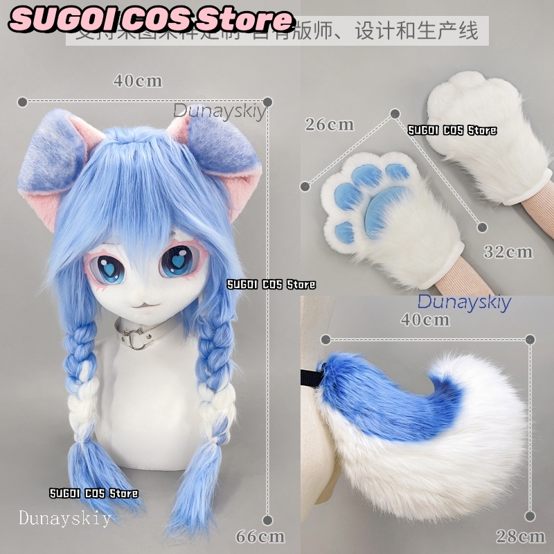 aBcSCS*Fursuit Head Kigurumi C – обзор и цена Anime Cosplay With Mask