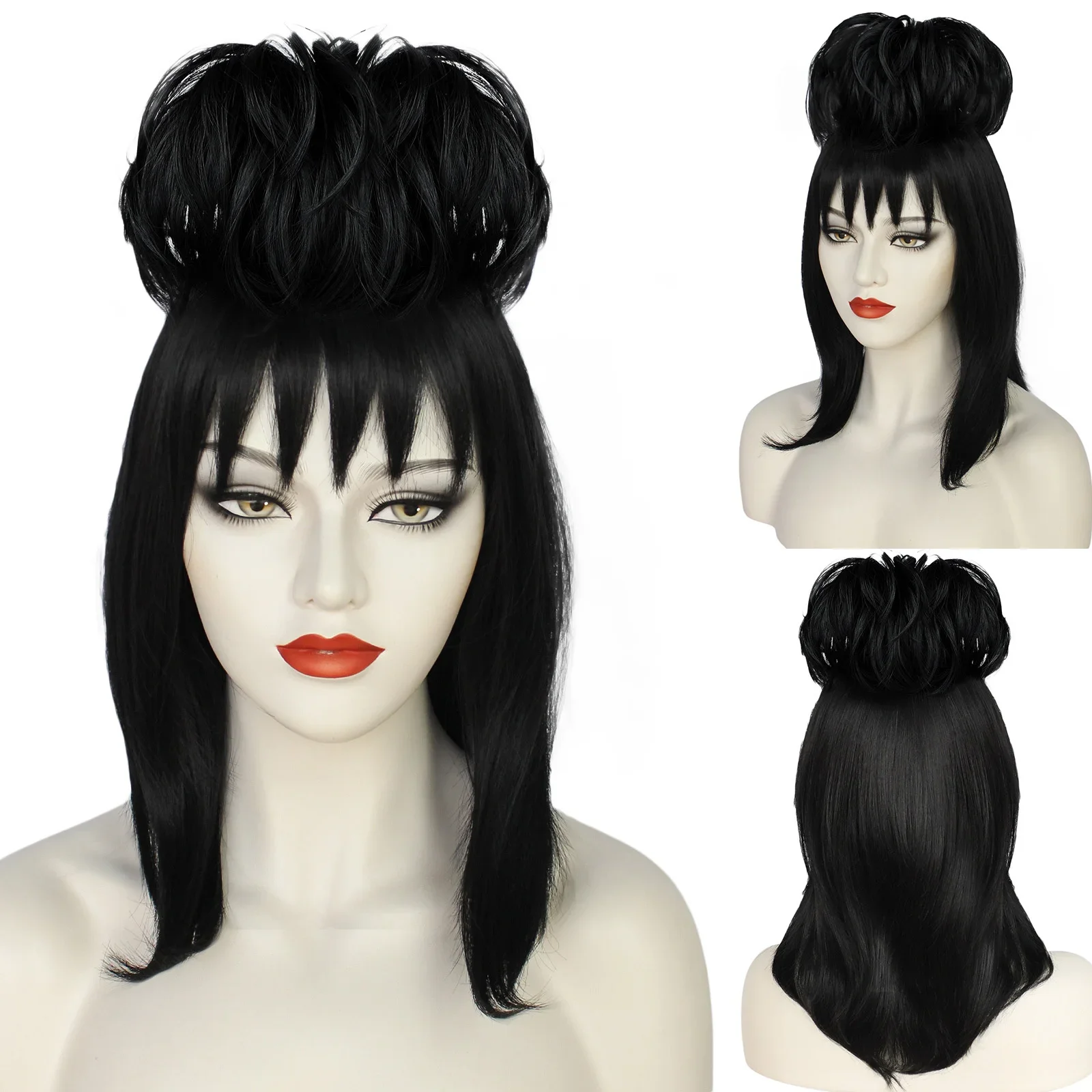 Лидия Дец Косплей Парик Невест – обзор и цена Anime Cosplay Girl With Black Hair